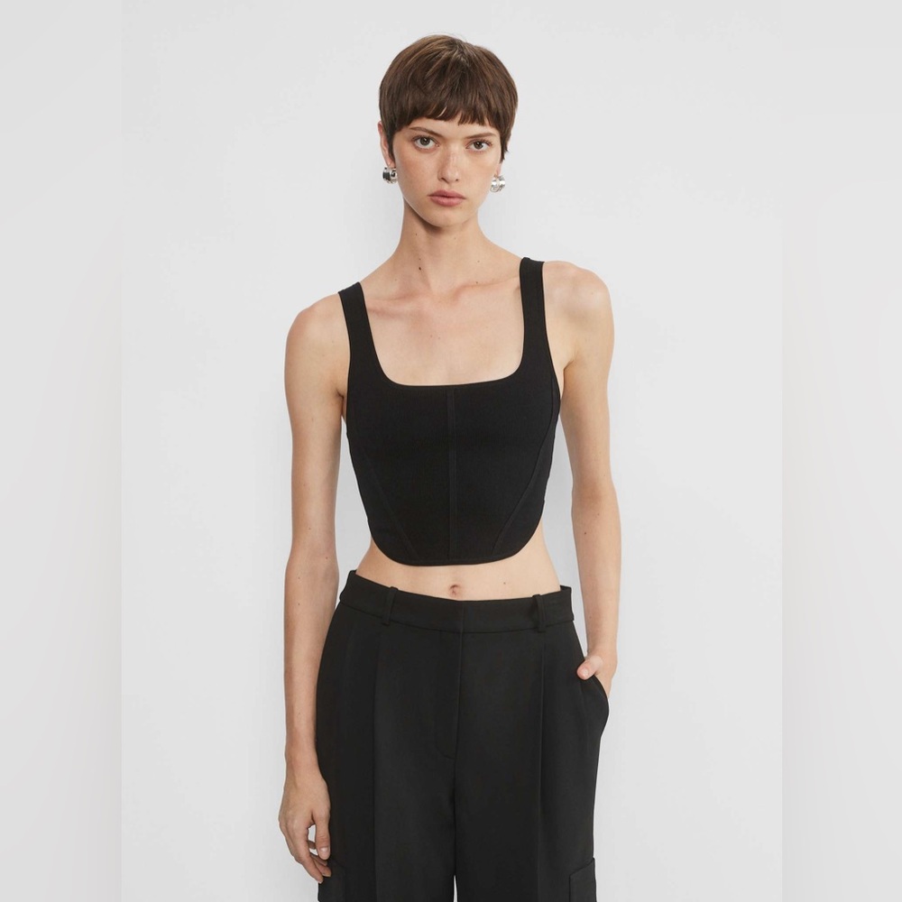 Aritzia Babaton Sculpt Knit Bustier Tank